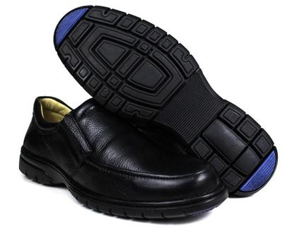 Imagem de Sapato Casual Conforto Couro Floater Preto 3040