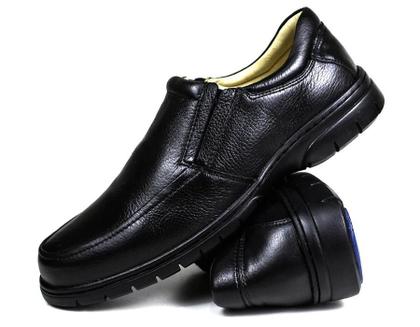 Imagem de Sapato Casual Conforto Couro Floater Preto 3040