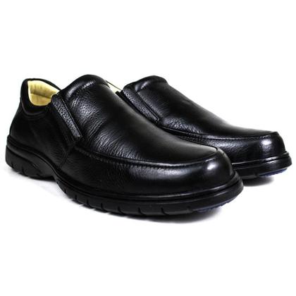 Imagem de Sapato Casual Conforto Couro Floater Preto 3040