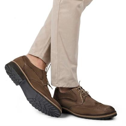 Imagem de Sapato Casual Derby Jacometti Masculino Couro Camurça Look