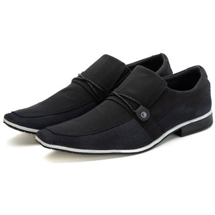 Imagem de Sapato Casual Hfast Shoes Bico Quadrado sem Cadarço com Recortes Detalhe Gravata