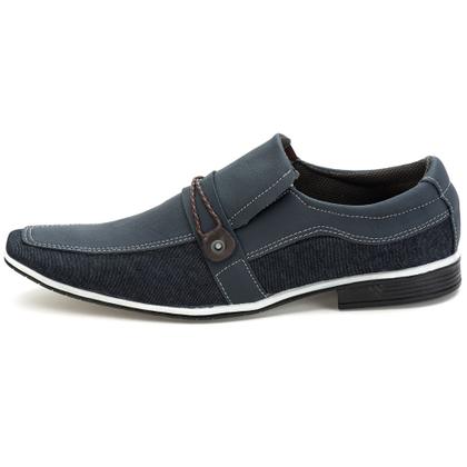 Imagem de Sapato Casual Hfast Shoes Bico Quadrado sem Cadarço com Recortes Detalhe Gravata
