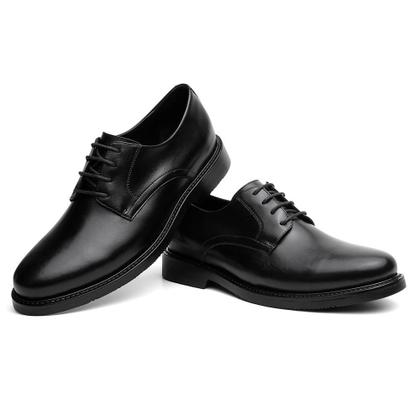Imagem de Sapato Casual Masculino Couro Cadarço Moderno Conforto
