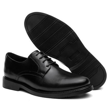 Imagem de Sapato Casual Masculino Couro Cadarço Moderno Conforto