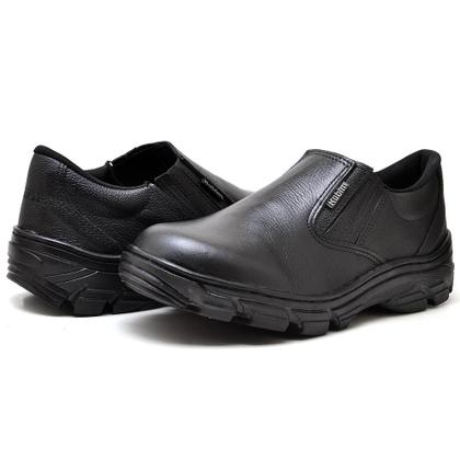 Imagem de Sapato Casual Masculino Couro Elástico Conforto Trabalho