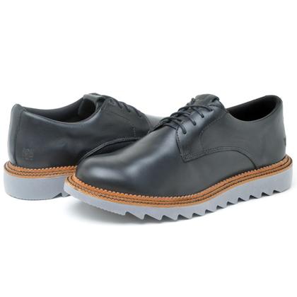 Imagem de Sapato coturno casual cano curto em couro lactego