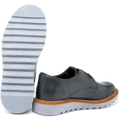 Imagem de Sapato coturno casual cano curto em couro lactego