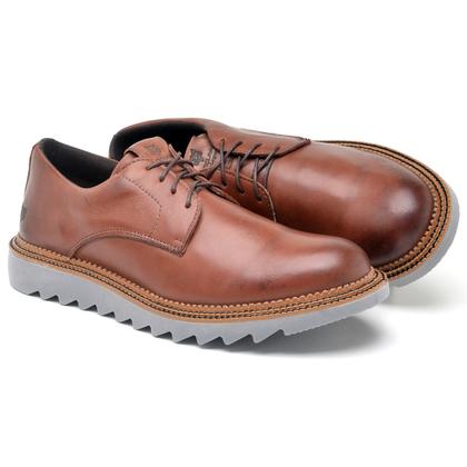 Imagem de Sapato coturno casual cano curto em couro lactego