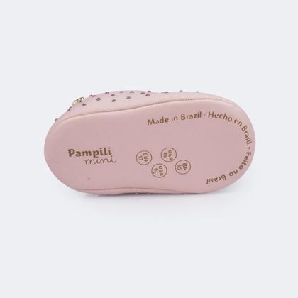 Imagem de Sapato de Bebê Menina Nina Strass Rosa - Vem Com Mimo Pampili