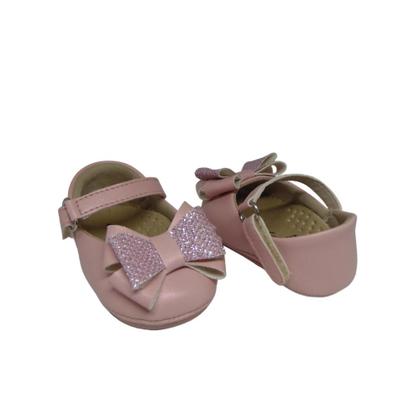 Sapato de Bebe Sapatilha Laço Salomé Infantil Menina RN Manozinhos Baby Ref.0039-14 Imagem de Sapato de Bebe Sapatilha Laço Salomé Infantil Menina RN Manozinhos Baby Ref.0039-14