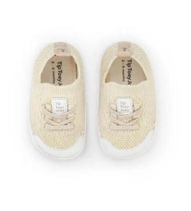 Imagem de Sapato de Bebê  - Tênis Nascer Easy Areia Knit / White - Tip Toey Joey