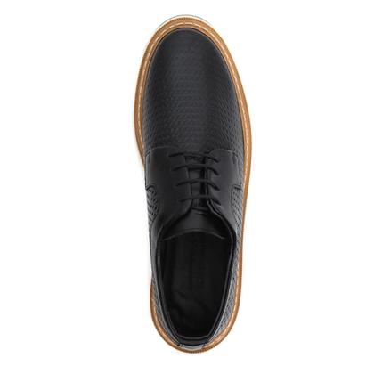 Imagem de Sapato de Couro Oxford Masculino Derby Tratorado Premium