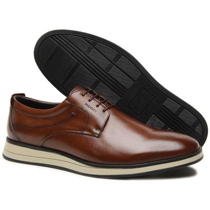 Imagem de Sapato Derby Casual Couro Masculino Cadarço Solado Elegante