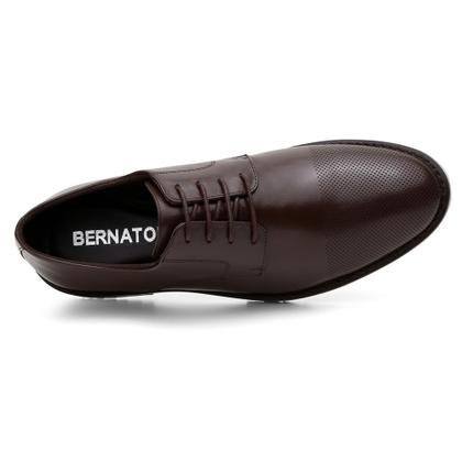 Imagem de Sapato Derby Masculino Liso Com Cadarço Sola Macia e Leve Para Trabalho