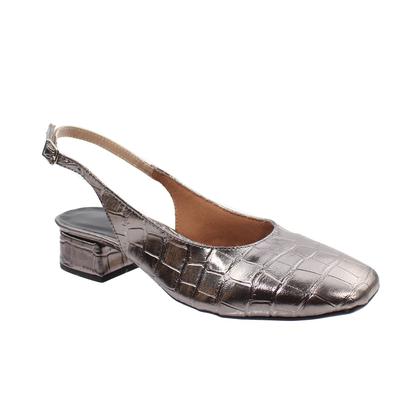 Imagem de Sapato Feminino Bico Quadrado Salto Baixo 3cm Moderno Elegante ER1248