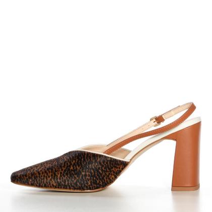 Imagem de Sapato Feminino Com Pelo Zariff Slingback Oncinha