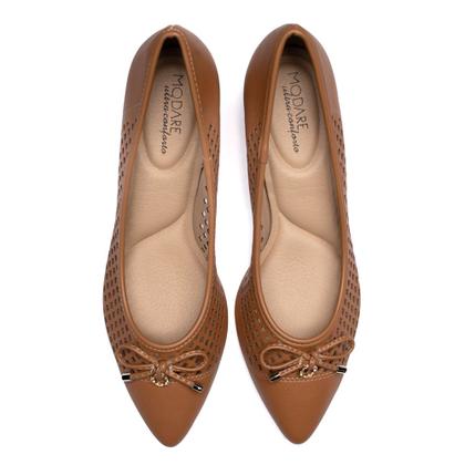 Imagem de Sapato Feminino Modare com Detalhe Vazado Caramelo