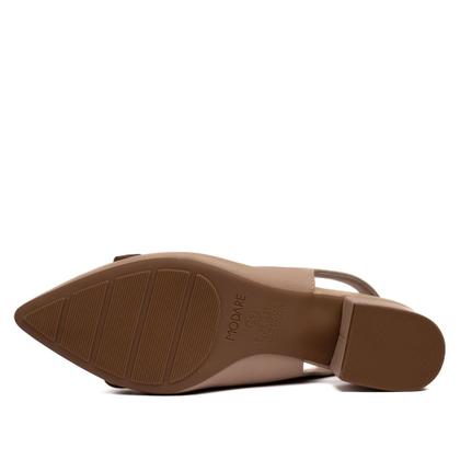 Imagem de Sapato Feminino Modare Slingback com Enfeite Bege
