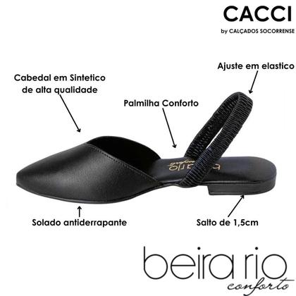 Imagem de Sapato Feminino Mule Conforto Slip On Beira Rio 4134.446