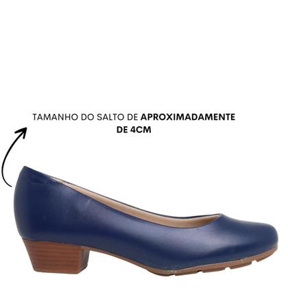 Imagem de Sapato Feminino Salto Baixo Modare 7032.500 - Marinho Pelica - 39