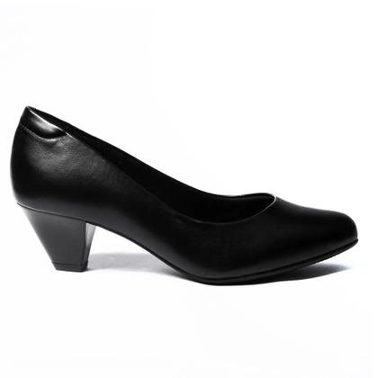 Imagem de Sapato Feminino Scarpin Salto Baixo Bloco Ortopédico Modare