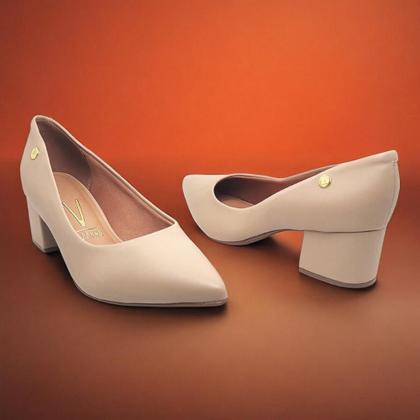 Imagem de Sapato Feminino Scarpin Salto Robusto Vizzano
