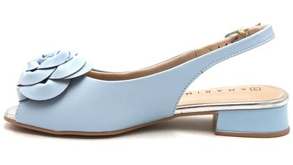 Imagem de Sapato Feminino Slingback Peeptoe Flor Ramarim 24-19231
