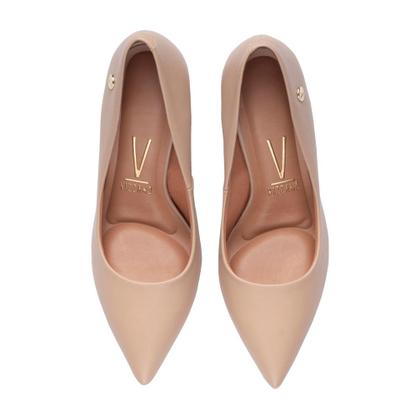 Imagem de Sapato Feminino Vizzano Salto Bloco Alto Bege