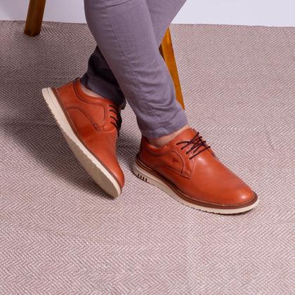 Imagem de Sapato Formal Derby Social De Couro Elegante Esporte Fino