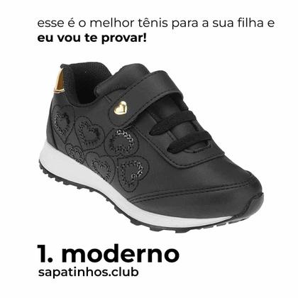 Imagem de Sapato Infantil e Papete de Menina - KIT 2 PARES Tam 28 ao 34