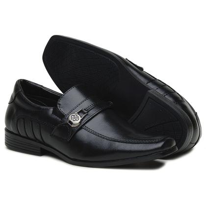 Imagem de Sapato Infantil Masculino Elástico Conforto Elegante Cor Preto