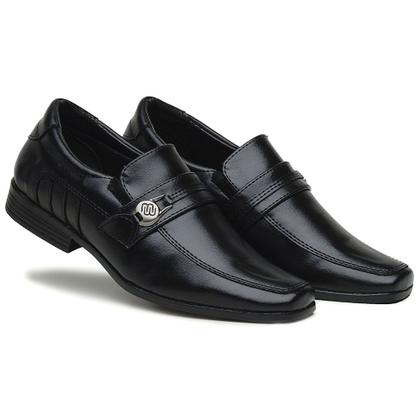 Imagem de Sapato Infantil Masculino Elástico Conforto Elegante Cor Preto