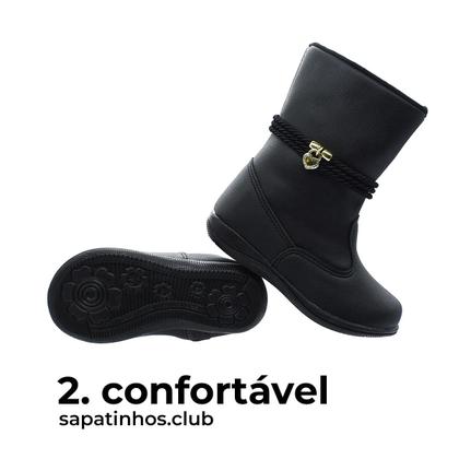 Imagem de Sapato Infantil Menina e Bota Escolar - KIT 2 PARES Tam 24 ao 34