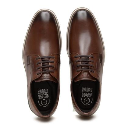 Imagem de Sapato Jota Pe Casual Marrom em Couro + Cinto Navagio 84906