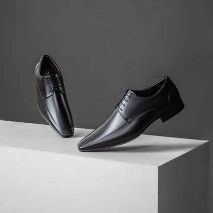 Imagem de Sapato Jota Pe Preto Em Couro Air Masserata 81952