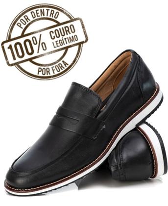 Imagem de Sapato Loafer Brugue Masculino Casual Couro Super Confort