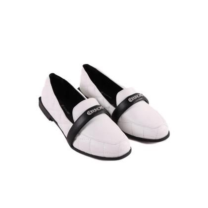 Imagem de Sapato Loafer Feminino Dumond 4118749 Branco/Preto