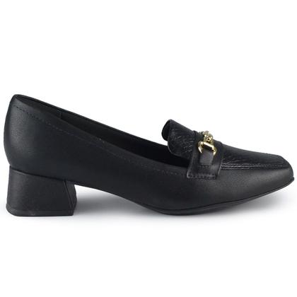 Imagem de Sapato Loafer  Piccadilly Feminino Salto Médio 160079