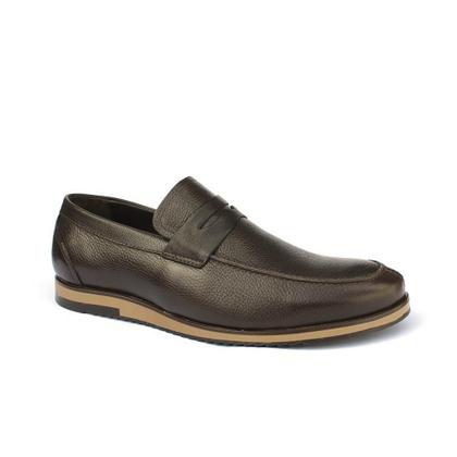 Imagem de Sapato Loafer Vitelli Masculino Couro Conforto Floater Macio