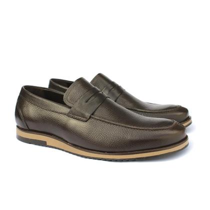 Imagem de Sapato Loafer Vitelli Masculino Couro Conforto Floater Macio