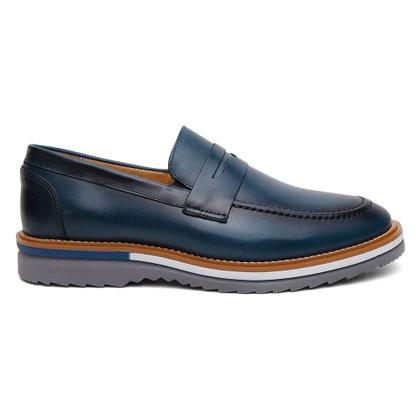 Imagem de Sapato Masculino 100% Couro Casual Loafer Monk Estiloso