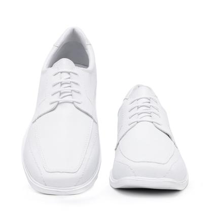 Imagem de Sapato Masculino Branco Ultra Confort Área Da Saúde Cadarço