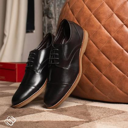 Imagem de Sapato Masculino Casual Derby de Amarrar Oxford Confortável Elegante Militar