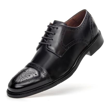 Imagem de Sapato Masculino Derby Couro Brogue Social Moderno