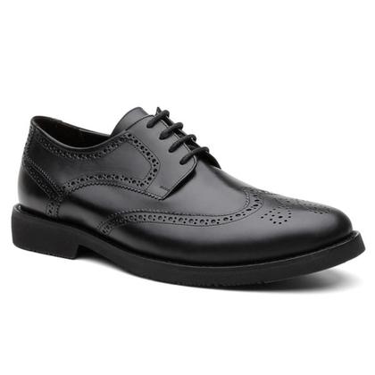 Imagem de Sapato Masculino Derby Couro Brogue Solado Blaqueado