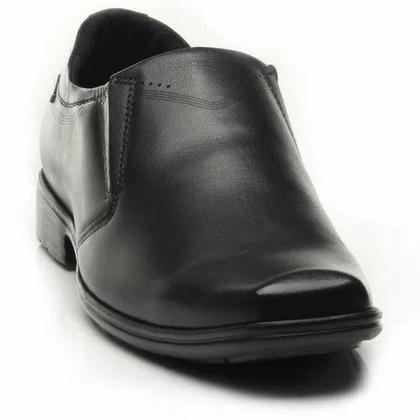Imagem de Sapato Masculino Pegada Social Couro Preto Levitech