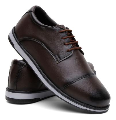 Imagem de Sapato Masculino Social Casual Derby Conforto Couro Ecológic