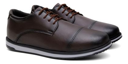 Imagem de Sapato Masculino Social Casual Derby Conforto Couro Ecológic