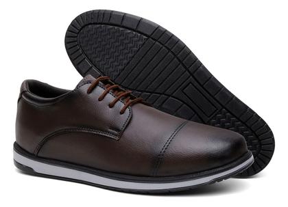 Imagem de Sapato Masculino Social Casual Derby Conforto Couro Ecológic