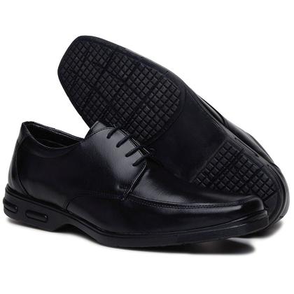 Imagem de Sapato Masculino Social Comfort Bico Quadrado Preto 80010